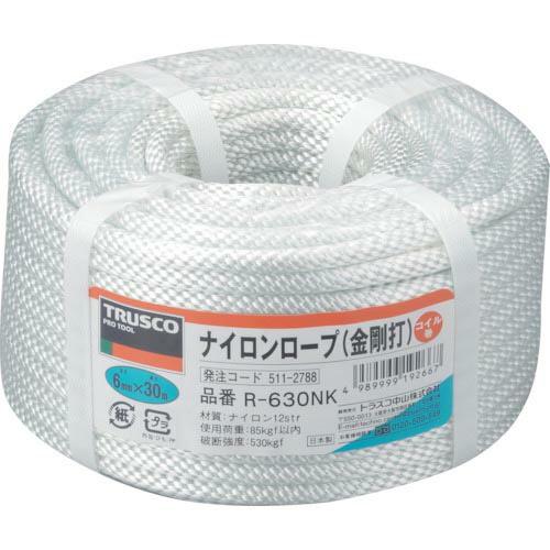 TRUSCO ナイロンロープ 金剛打 線径6mmX長さ30m ( R-630NK )