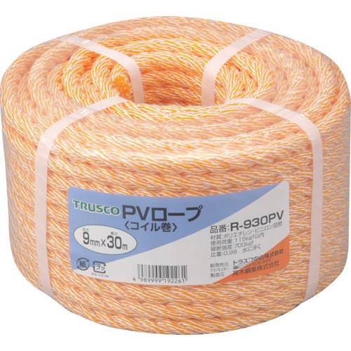 TRUSCO PVロープ 3つ打 線径9mmX長さ30m ( R-930PV )