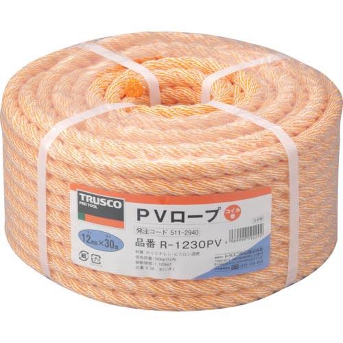 TRUSCO PVロープ 3つ打 線径12mmX長さ30m ( R-1230PV )