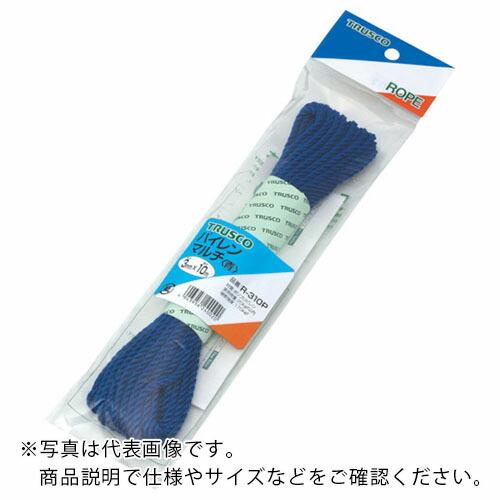 TRUSCO パイレンカラーロープ 3つ打 線径5mmX長さ10m 青 ( R-510P B(5パイ...
