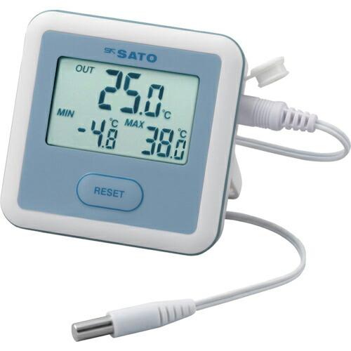 佐藤 デジタル最高最低温度計 PC-3510 ()  ( 1840-00 )