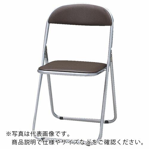 TRUSCO 折りたたみパイプ椅子 ウレタンレザーシート貼り ブラウン ( FC-2000TS BR...