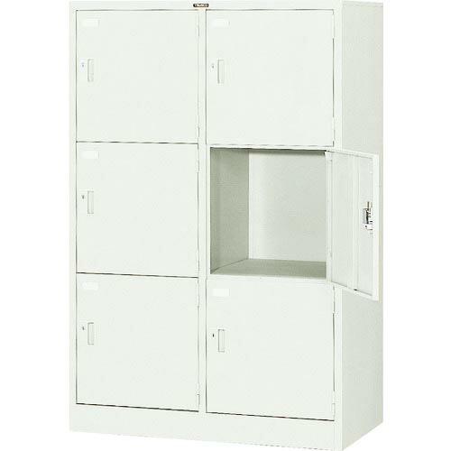 TRUSCO 多人数用ロッカー6人用 900X515XH1373 シリンダ錠式 ( SVG6LA (...