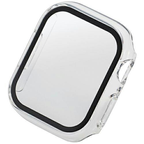 エレコム AppleWatch8/7 41mm用フルカバーケース プレミアムガラス ゴリラ セラミッ...