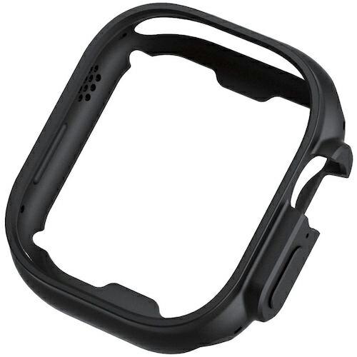 エレコム Apple Watch Ultra 49mm用ソフトバンパー ブラック ( AW-22CB...