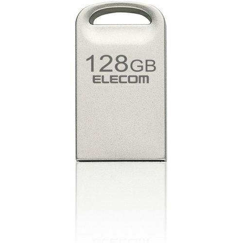 ELECOM USBメモリ USB3.2(Gen1)対応 超小型 128GB シルバー ( MF-S...