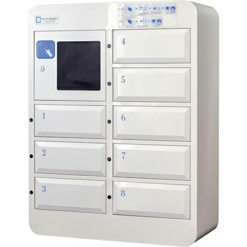 仁張 ICカードタッチレスロッカー スタンダード卓上スタイル ホワイト 675×300×885 ( ...