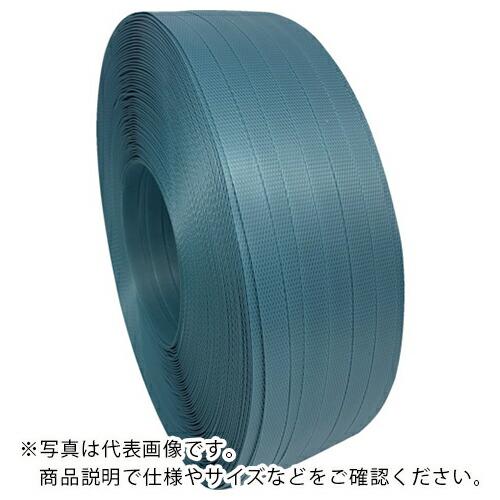 ウッドプラスチック 再生PPバンド グリーンライトバンド(手締め用)eG15 青 15.5mm×10...
