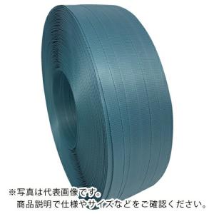 ウッドプラスチック 再生PPバンド グリーンライトバンド(手締め用)eG15 青 15.5mm×1000m(厚み0.62mm)×25卷 ( EG15X25SET-BU ) (メーカー取寄)｜orangetool