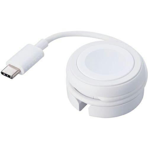 ELECOM Apple Watch磁気充電ケーブル 高速充電対応 USB Type-C ホワイト ...