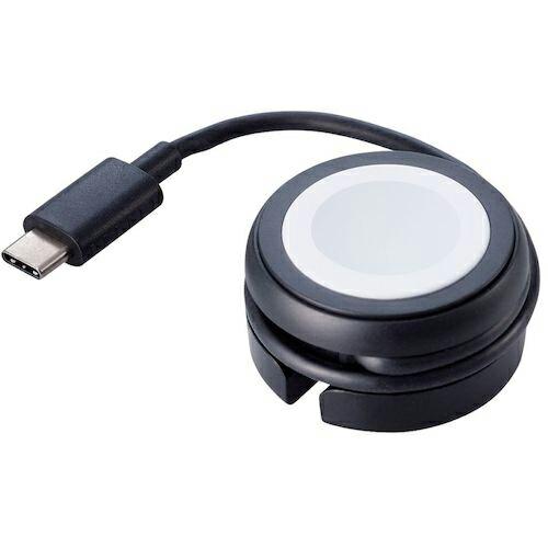 ELECOM Apple Watch磁気充電ケーブル 高速充電対応 USB Type-C ブラック ...