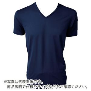 アズ BODY‐X FORWORK 放熱 半袖V首シャツ ネイビー M ( 9332-37M43 ) (株)アズ｜orangetool
