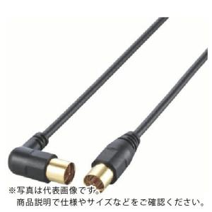 ELECOM アンテナケーブル/LーS型/1m/ブラック ( AV-ATLS10BK )｜orangetool