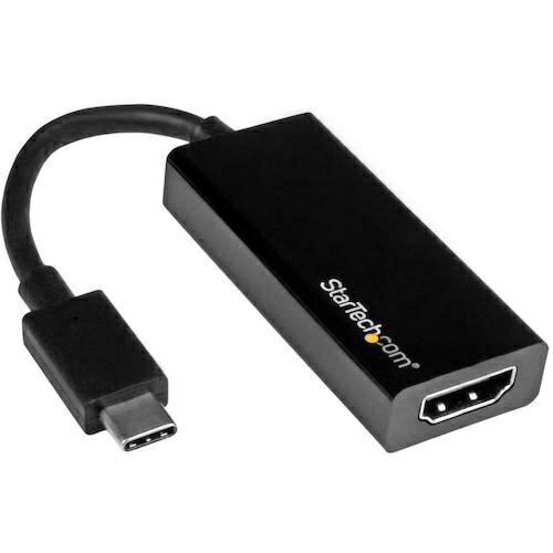 スターテック ディスプレイアダプター/USB-C - HDMI/4K30Hz/7cmケーブル/ブラッ...