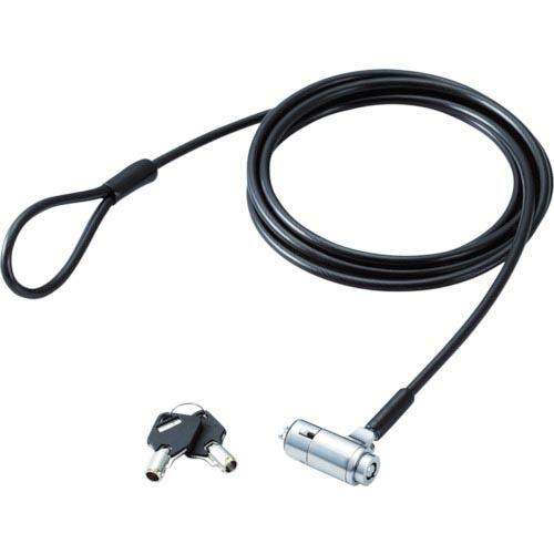 【SALE価格】ELECOM セキュリティワイヤー/シリンダ錠タイプ3軸首振りヘッド ( ESL-3...