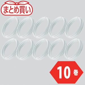 TRUSCO まとめ買い カラー針金 小巻タイプ 白 18番手 線径1.2mm×10m 10本 ( TCWS-12W-10P ) トラスコ中山(株)｜orangetool