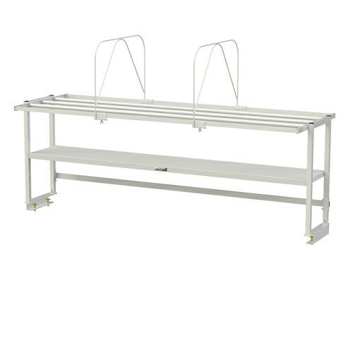 ヤマテック ワークテーブル150シリーズ用 ロジスタンド 段ボール棚セット付 W1800×D581×...