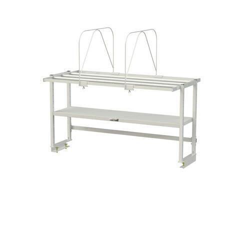 ヤマテック ワークテーブル150シリーズ用 ロジスタンド 段ボール棚セット付 W1200×D581×...