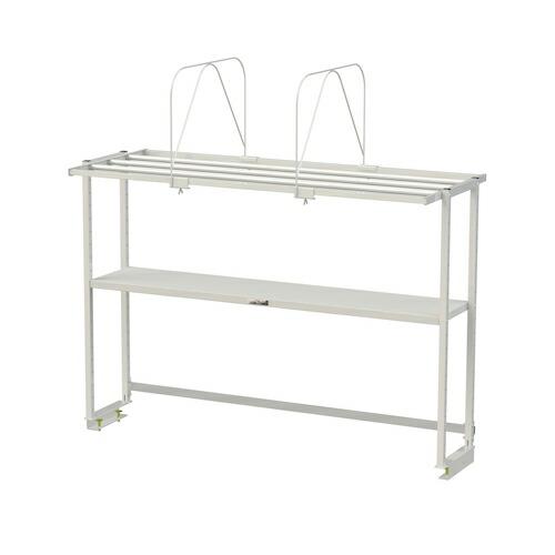 ヤマテック ワークテーブル150シリーズ用 ロジスタンド 段ボール棚セット付 W1500×D581×...