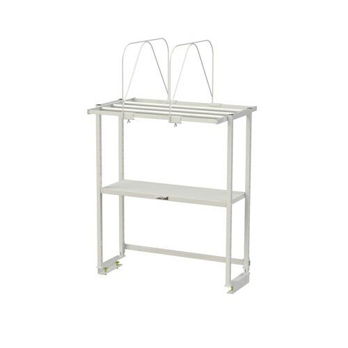 ヤマテック ワークテーブル150シリーズ用 ロジスタンド 段ボール棚セット付 W900×D581×H...