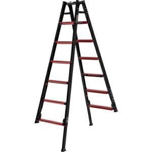 アルインコ 伸縮脚付はしご兼用脚立 GAUDI-X(ガウディ)210CM 最大使用質量100KG ( GUD210X )｜orangetool