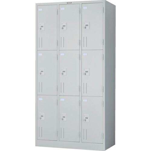 TRUSCO 多人数用ロッカー9人用 オフホワイト 900X515XH1790 ダイヤル錠式 ( S...