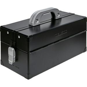 TRUSCO 両開きツールボックス 二段式 つや消しブラック W370xD185xH215 ( CTD-370-MBK )｜orangetool