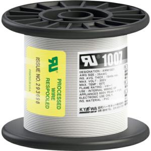 KYОWA UL耐熱ビニル絶縁電線 UL1007 AWG28 100M 白 ( UL1007 AWG28 100M WH )｜orangetool