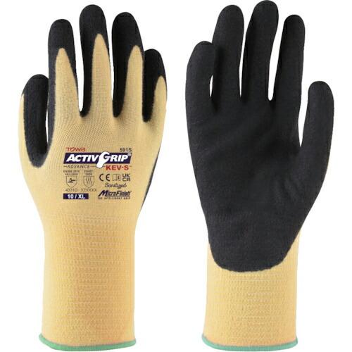 トワロン まとめ買い 耐切創手袋 アクティブグリップアドバンスKEV-S 10/XL (12双入) ...