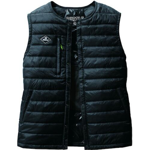 BURTLE ダウンベストブラック  ( 3254-35-XL ) (株)バートル
