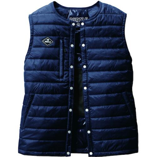 BURTLE ダウンベストネイビー  ( 3254-3-XL ) (株)バートル