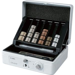 カール 手提げ金庫 キャッシュボックス ホワイト A6サイズ ( CB-8250-W )｜orangetool