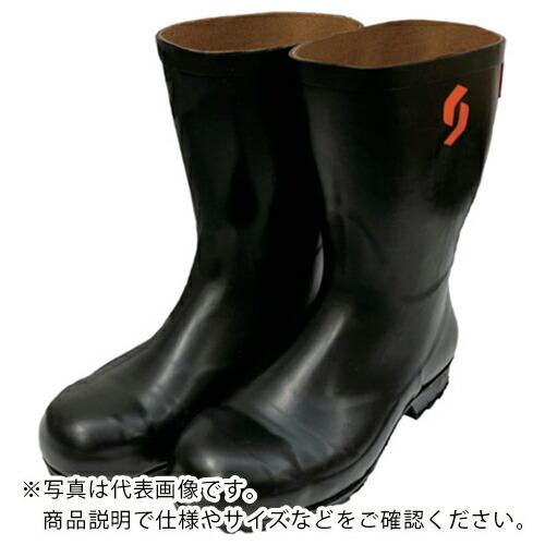 SHIBATA 安全耐油長靴(黒) AO012 25.0 ( AO012-25.0 )