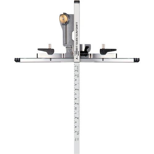 シンワ 丸ノコガイド定規 たためるTスライド スリムシフト 15CM 併用目盛 ( 73534 )