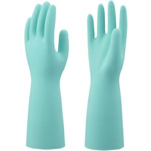 SHOWA ニトリルゴム手袋 まとめ買い 簡易包装ニトリルゴム製手袋薄手10双入 グリーン Mサイズ ( NO138-MG10P )｜orangetool