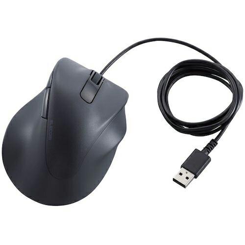 ELECOM マウス EX-G 右手専用 XLサイズ 有線 5ボタン 抗菌 静音設計 ブラック ( ...