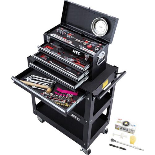 KTC 工具セット(チェスト+ワゴンタイプ)[98点] ( SK5980XXBK ) 京都機械工具(...