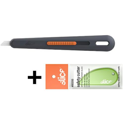 スライス 【数量限定 セーフティカッター付き】スリムペンカッター刃先調整固定式 ( 10476-CP...