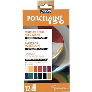 Pebeo ポーセレン150 12色x20ml ディスカバリーセット ( 757471 ) ペベオ・ジャポン(株)｜orangetool