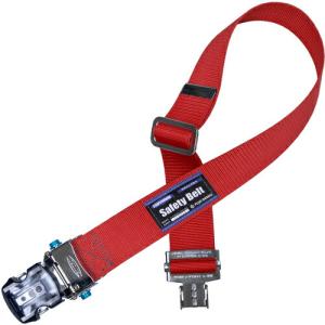 TSUYORON 胴ベルトのみ アジャスト付きワンタッチバックル 赤 Mサイズ 幅50MM×長さ1200MM ( TUBAJOTNRMBP ) 藤井電工(株) (メーカー取寄)｜orangetool