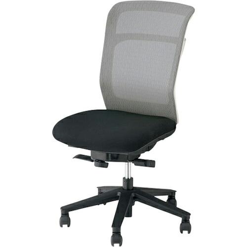 NAIKI ワークチェアー(肘なし) パウザ PAEN型/背:グレー 座:ブラック/座:布張り 背:...