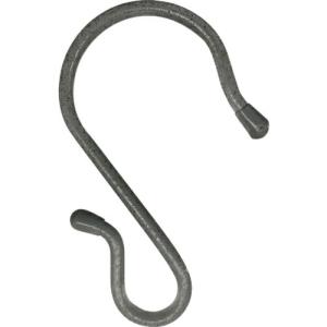 ニッサチェイン 単管用フックS型 鉄ビニコートストーングレー 仕上径6mm(線径5mm) 130mm ( A-1007 )｜orangetool