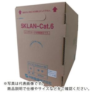 伸興電線 1000Mbps LAN対応ツイストペアケーブル SKLAN-Cat.6 0.5mmX4P(ハイ) ( SKLANCAT60.5X4PGRAX300M )｜orangetool
