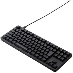 ELECOM メカニカルキーボード 有線 USB Type-C着脱式 テンキーレス 茶軸 ブラック ( TK-MC30UKTBK )｜orangetool