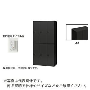 NAIKI ( ナイキ )　パーソナルロッカー（６人用）　ポッケ　ＰＫＬ型　ラージタイプ　ゼロ復帰ダイヤル錠 ( PKL-0918DR6-BB )