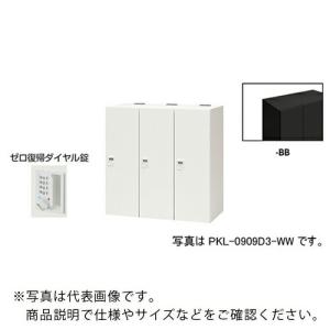 NAIKI ( ナイキ )　パーソナルロッカー（３人用）　ポッケ　ＰＫＬ型　ラージタイプ　ゼロ復帰ダイヤル錠 ( PKL-0909DR3-BB )