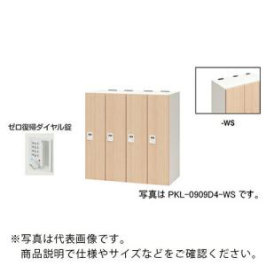 NAIKI ( ナイキ )　パーソナルロッカー（４人用）　ポッケ　ＰＫＬ型　ラージタイプ　ゼロ復帰ダイヤル錠 ( PKL-0909DR4-WS )