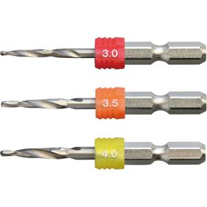 アネックス グリップ付下穴錐ショート 3本組 3/3.5/4mm ( AGKS3-3354 )｜orangetool
