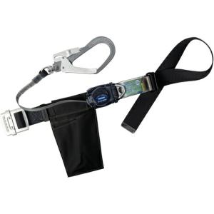 TSUYORON 胴ベルト型墜落制止用器具(巻取タイプ)ロック機構なし リトライト 黒 Mサイズ 幅50MM×長さ1200MM ( TB-RL-593K-BLK-M-JAN-BP ) (メーカー取寄)｜orangetool