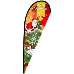 グリーンクロス のぼり Pバナー大 MerryChristmas スノードーム No.25836 W1250×H3300 ( 6300048924 )｜orangetool